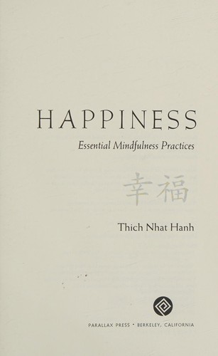 The cover of the book Happiness by Thích Nhất Hạnh