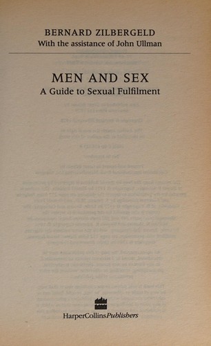 The cover of the book Men and sex by Bernie Zilbergeld