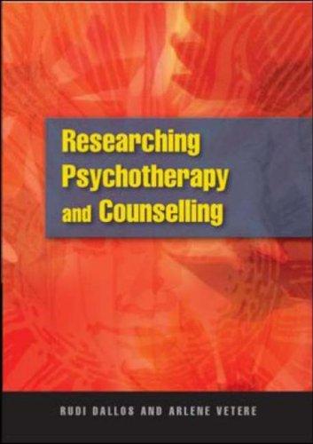The cover of the book Researching Psychotherapy and Counselling by Rudi Dallos, Arlene Vetere