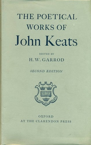 The cover of the book The poetical works of John Keats by John Keats