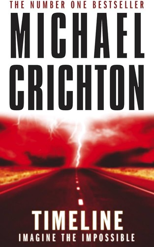 The cover of the book Timeline by Michael Crichton