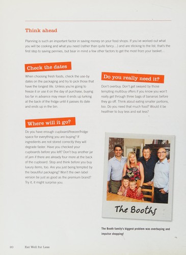 The cover of the book Eat Well for Less by Gregg Wallace, Chris Bavin, Helena Caldon, Jo Scarratt-Jones