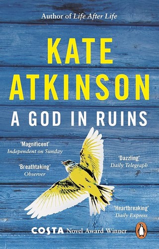 The cover of the book God in Ruins by Kate Atkinson